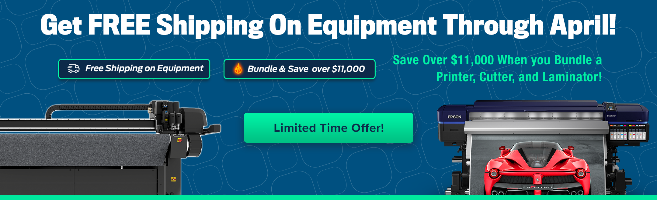 Free shipping on Equipment Through April! Also, Bundle and Save!