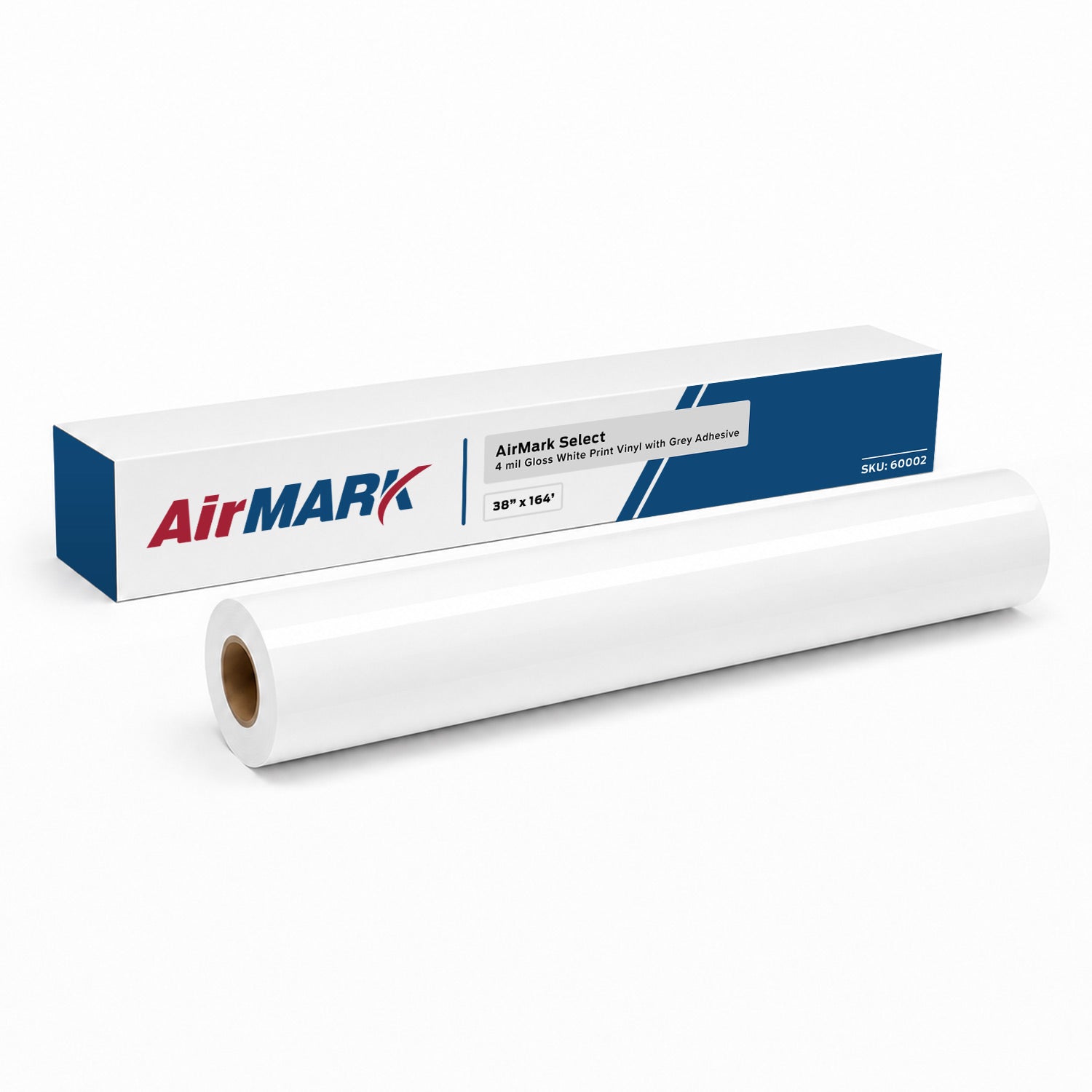 AirMark Select 4 mil Gloss White Print Vinyl with Grey Adhesive