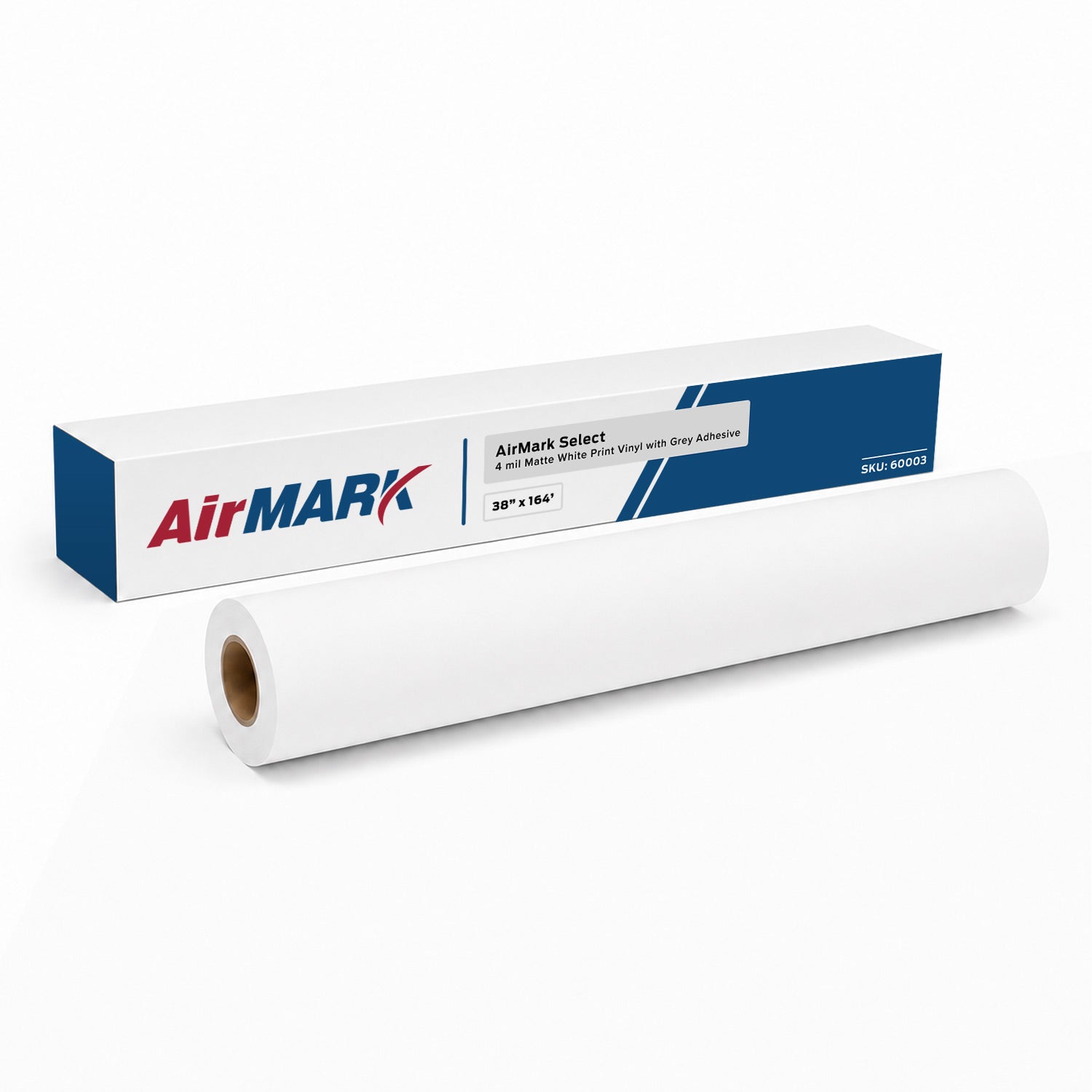 AirMark Select 4 mil Matte White Print Vinyl with Grey Adhesive
