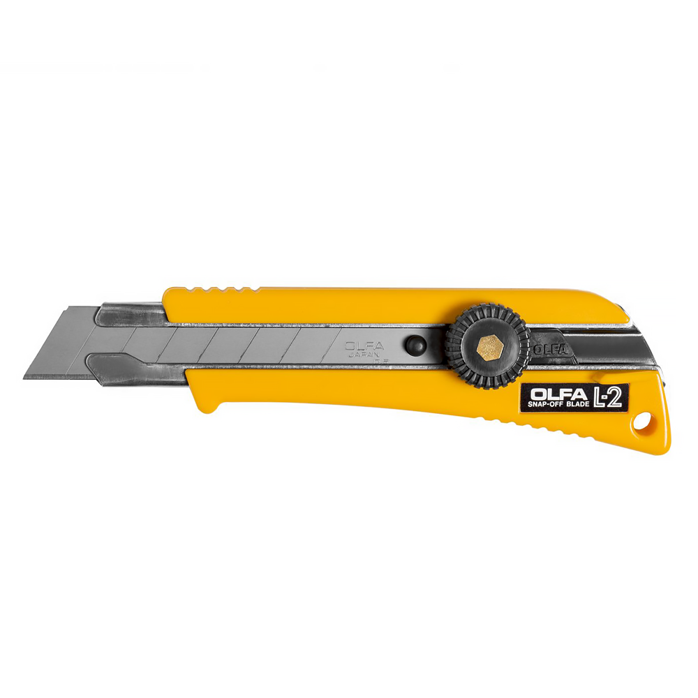 OLFA® Rubber Grip Ratchet-Lock Utility Knife (L-2)