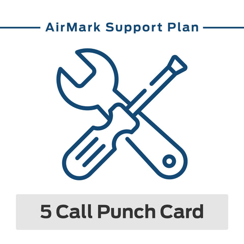 AirMark 5 Call Punch Card Technical Support (for out-of-warranty products purchased from AirMark)