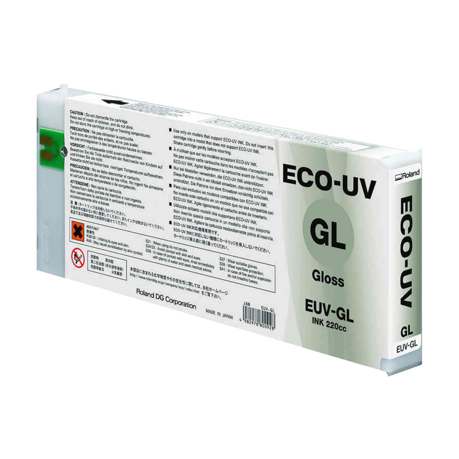 Roland DG ECO-UV Ink Cartridges | 220cc Replacement Ink Cartridges