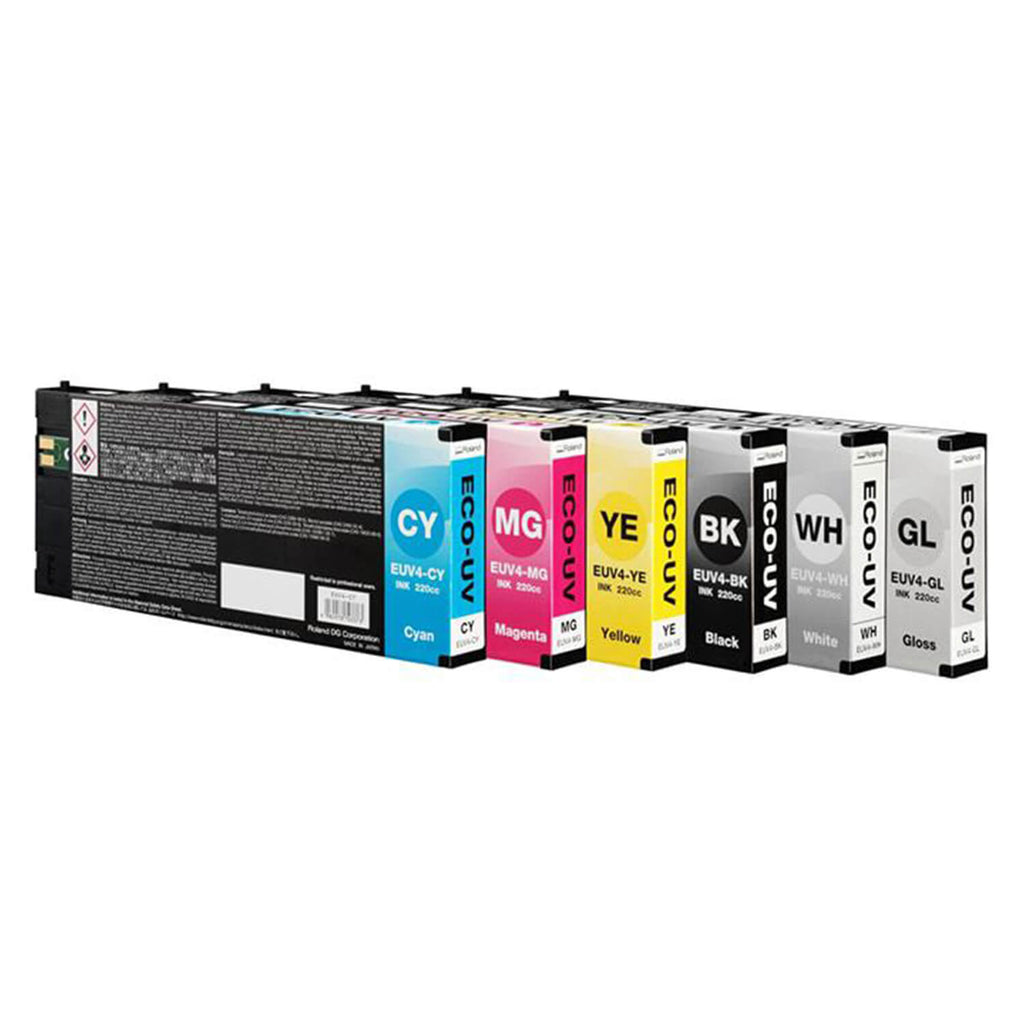 Dgexpress Ink Roland Roland DG ECO-UV4 Ink Cartridges | 220cc Replacement Ink
